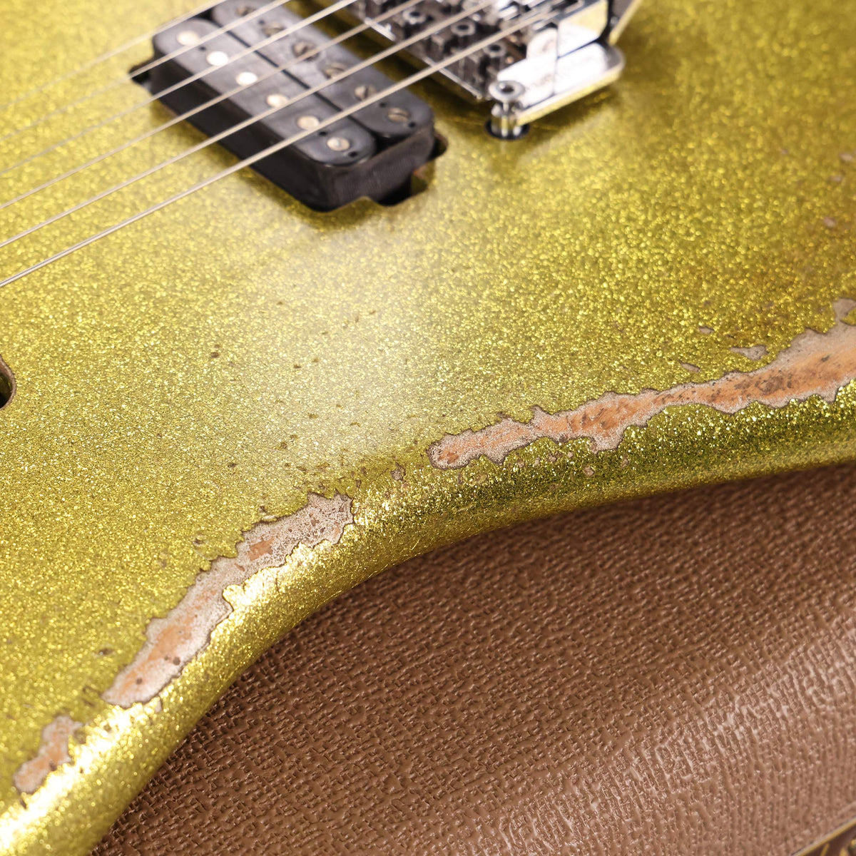 Fender Custom Shop 1960 Stratocaster HS Masterbuilt Andy Hicks Heavy Relic Chartreuse Sparkle — 10