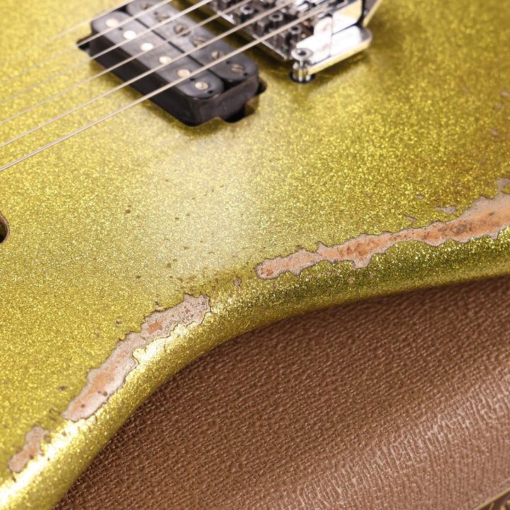 Fender Custom Shop 1960 Stratocaster HS Masterbuilt Andy Hicks Heavy Relic Chartreuse Sparkle