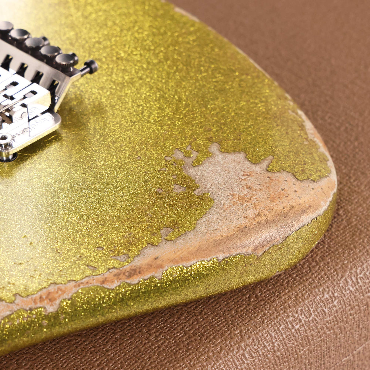 Fender Custom Shop 1960 Stratocaster HS Masterbuilt Andy Hicks Heavy Relic Chartreuse Sparkle — 11