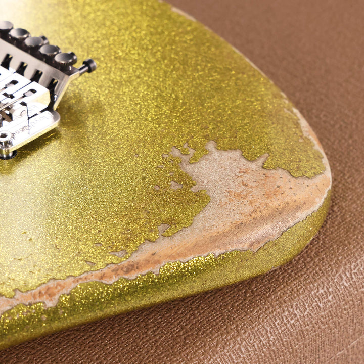 Fender Custom Shop 1960 Stratocaster HS Masterbuilt Andy Hicks Heavy Relic Chartreuse Sparkle