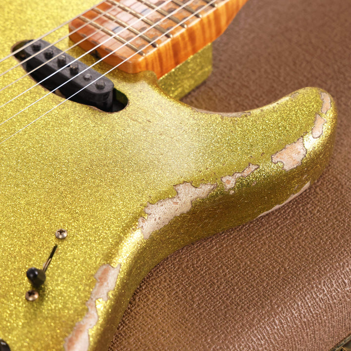 Fender Custom Shop 1960 Stratocaster HS Masterbuilt Andy Hicks Heavy Relic Chartreuse Sparkle