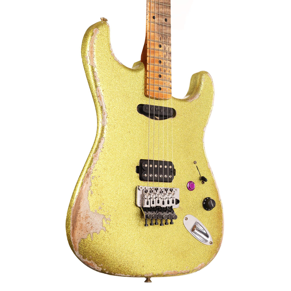 Fender Custom Shop 1960 Stratocaster HS Masterbuilt Andy Hicks Heavy Relic Chartreuse Sparkle — 1