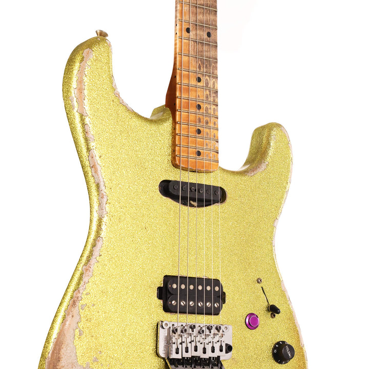 Fender Custom Shop 1960 Stratocaster HS Masterbuilt Andy Hicks Heavy Relic Chartreuse Sparkle