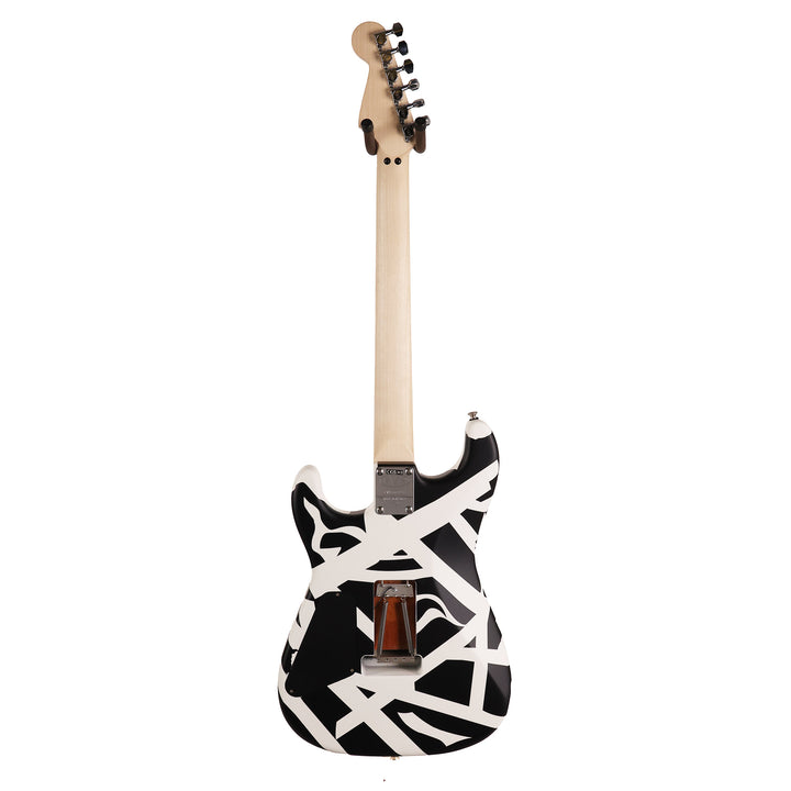 EVH Striped Series Shapes Guitar White and Black