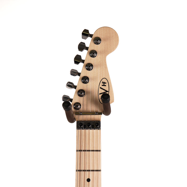 EVH Striped Series Shapes Guitar White and Black