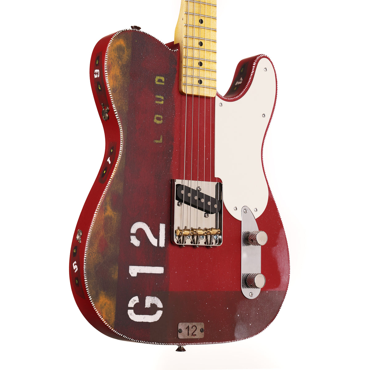 El Cabron Guitars Custom "Red Industrial G12" — 1