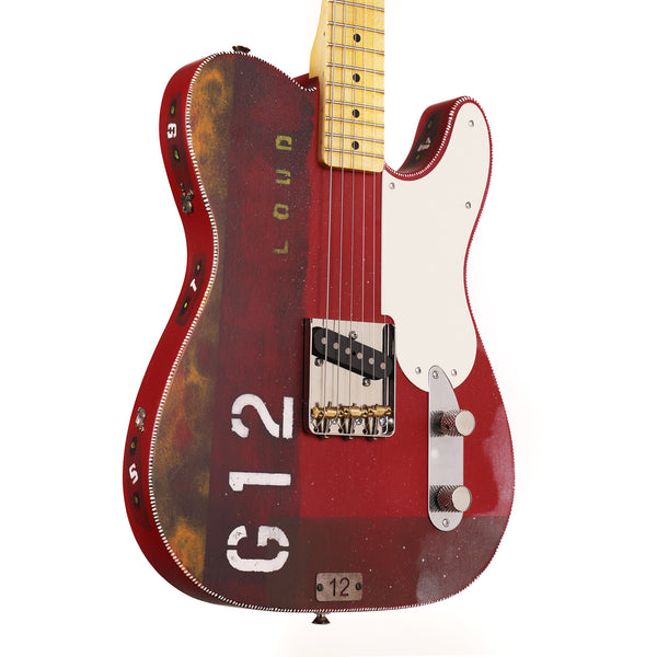 El Cabron Guitars Custom "Red Industrial G12"