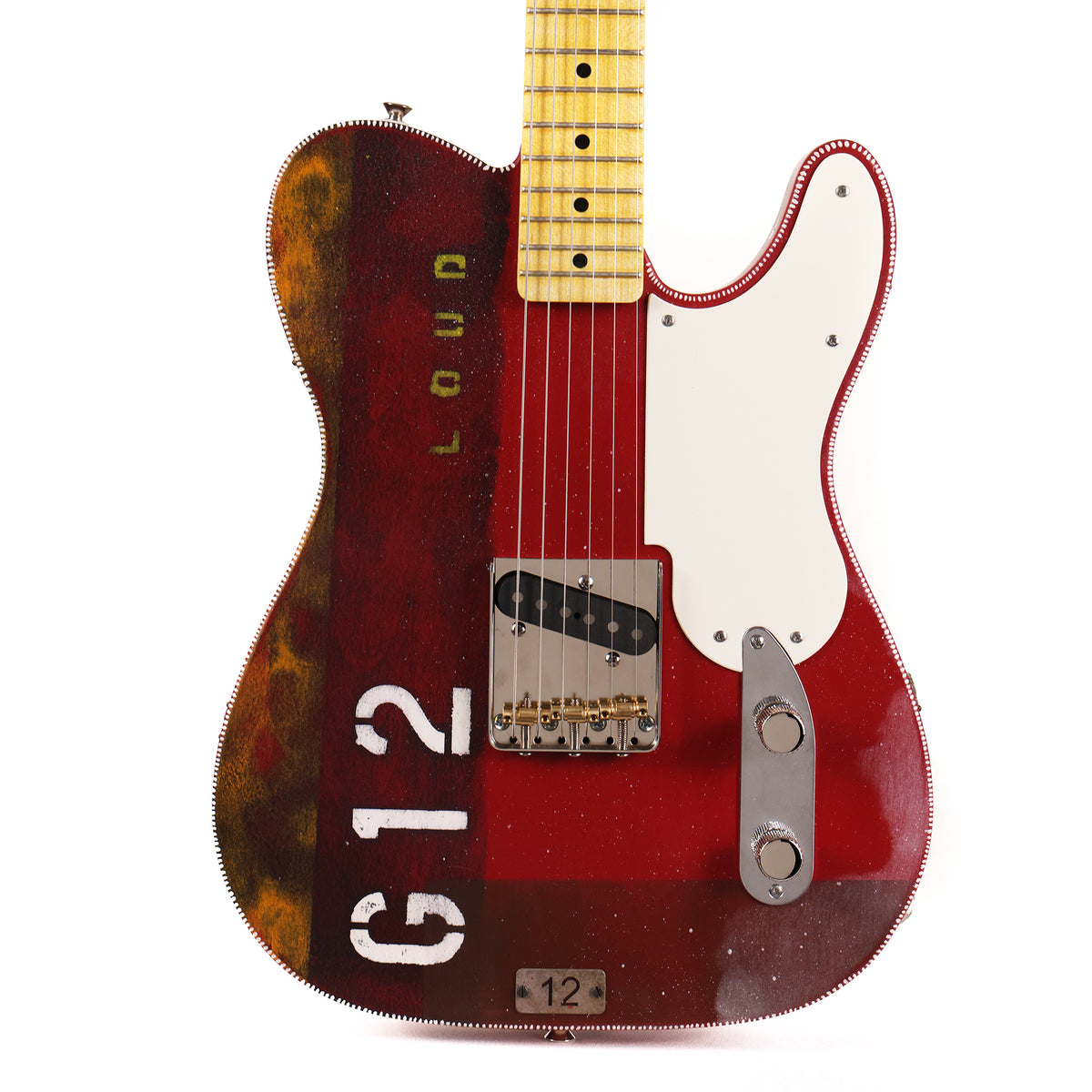 El Cabron Guitars Custom "Red Industrial G12" — 2