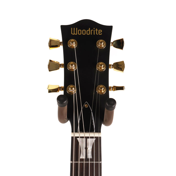 Woodrite Warlord Standard Guitar Satin Black and Gold Hardware