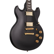 Woodrite Warlord Standard Satin Black and Gold Hardware
