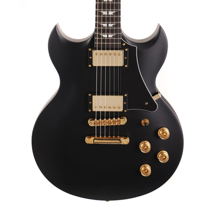 Woodrite Warlord Standard Satin Black and Gold Hardware