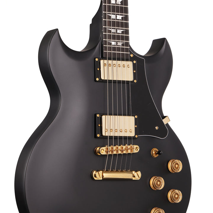 Woodrite Warlord Standard Satin Black and Gold Hardware