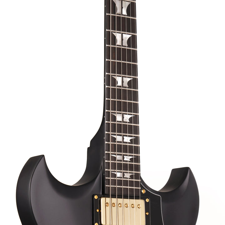 Woodrite Warlord Standard Satin Black and Gold Hardware
