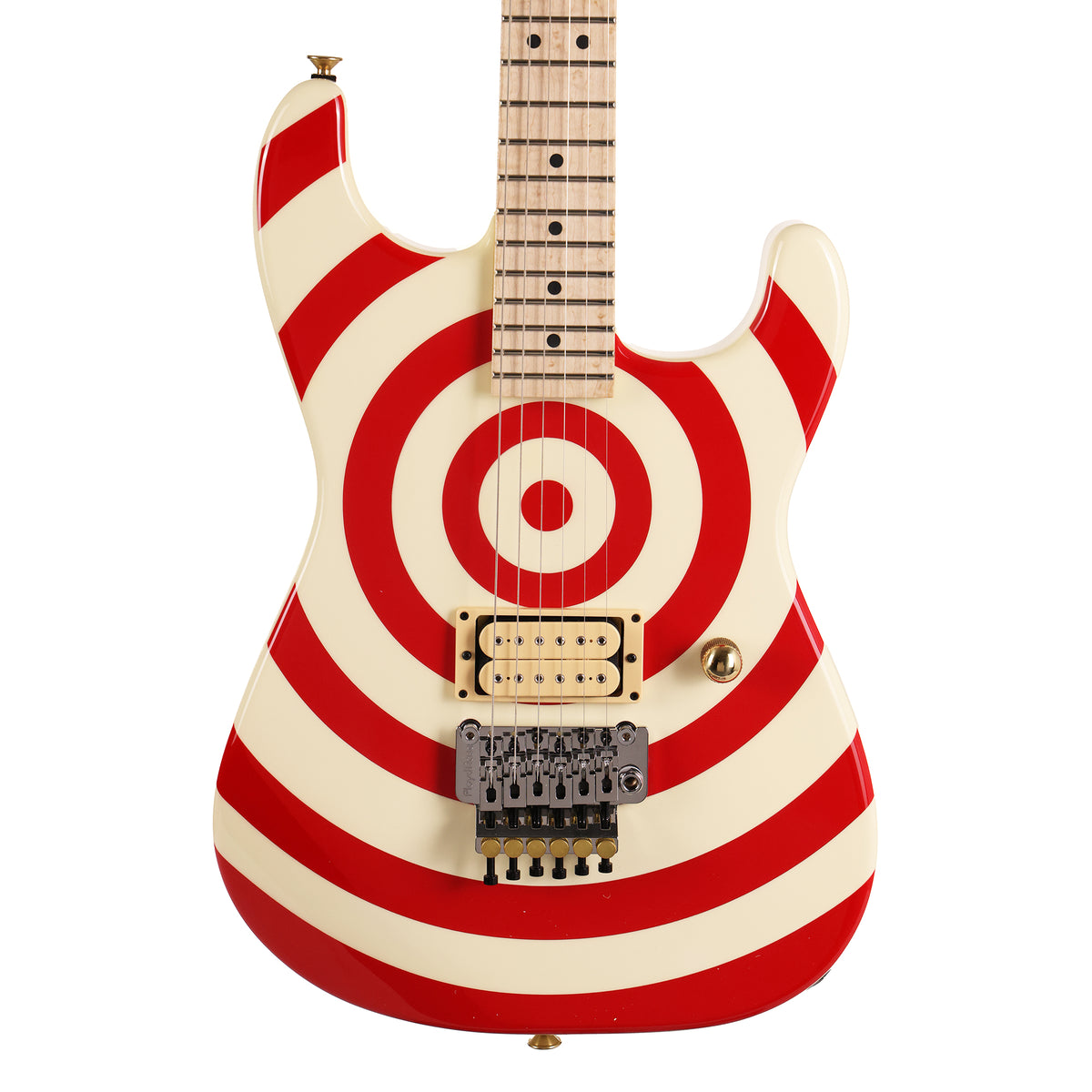 Charvel Custom Shop San Dimas Red and White Bullseye — 2