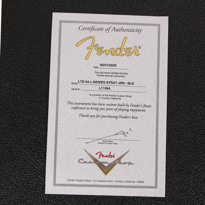 Fender Custom Shop Limited Edition 1964 L-Series Stratocaster Journeyman Relic Black