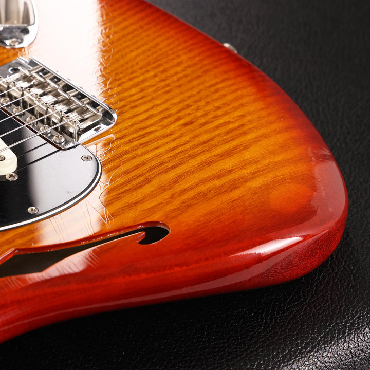 Fender Custom Shop Postmodern Thinline Stratocaster Closet Classic Aged Sienna Sunburst