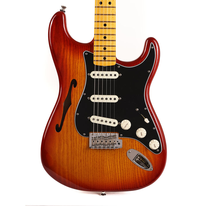 Fender Custom Shop Postmodern Thinline Stratocaster Closet Classic Aged Sienna Sunburst