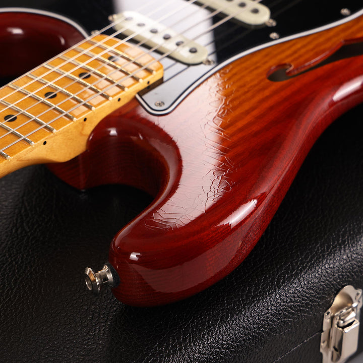 Fender Custom Shop Postmodern Thinline Stratocaster Closet Classic Aged Sienna Sunburst