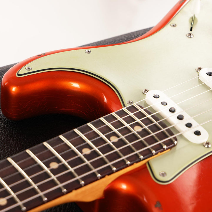 Fender Custom Shop Custom Deluxe Stratocaster HSS Relic Candy Tangerine