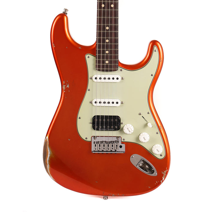 Fender Custom Shop Custom Deluxe Stratocaster HSS Relic Candy Tangerine
