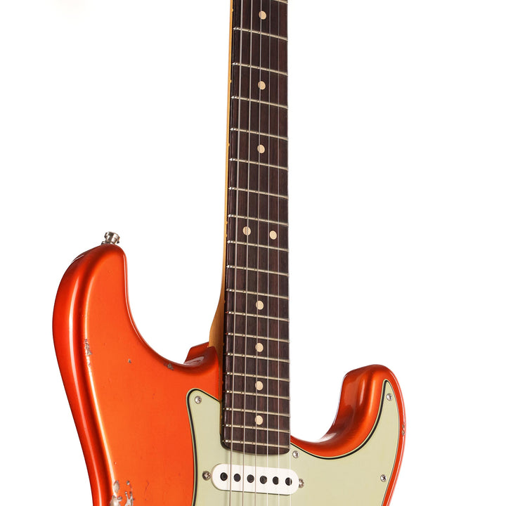 Fender Custom Shop Custom Deluxe Stratocaster HSS Relic Candy Tangerine