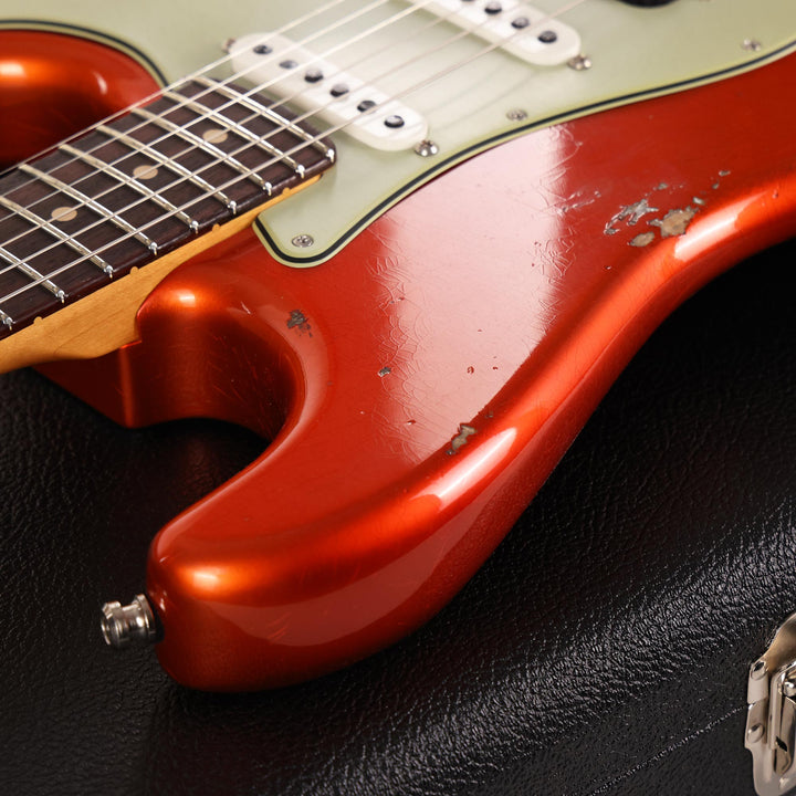Fender Custom Shop Custom Deluxe Stratocaster HSS Relic Candy Tangerine