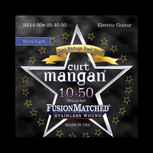 Curt Mangan Fusion Matched Stainless Wound Electric Strings (10-50)