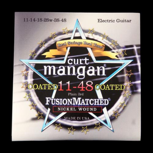 Curt Mangan Fusion Matched Nickel Wound Coated Electric Strings (11-48)