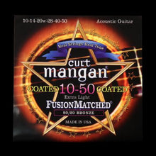 Curt Mangan Fusion Matched 80/20 Bronze Coated Acoustic Strings (10-50)