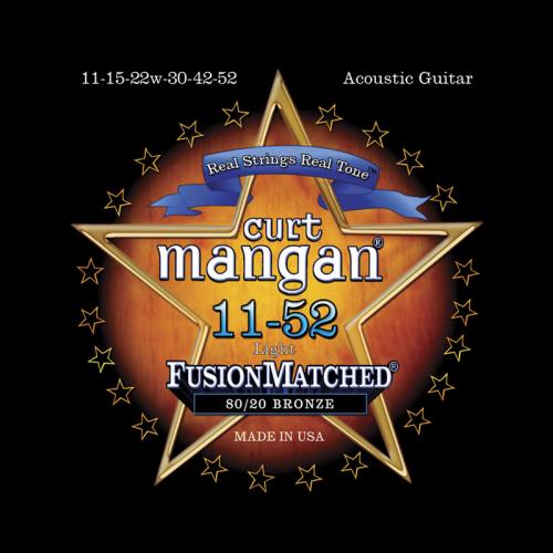 Curt Mangan Fusion Matched 80/20 Bronze Acoustic Strings (11-52)