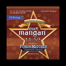 Curt Mangan Fusion Matched Phosphor Bronze 12-String Acoustic Strings (11-52)