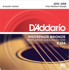 D'Addario Phosphor Bronze Acoustic Strings (True Medium 13-56)
