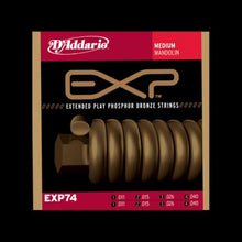 D'Addario EXP74 Phosphor Bronze Mandolin Strings (Medium 11-40)