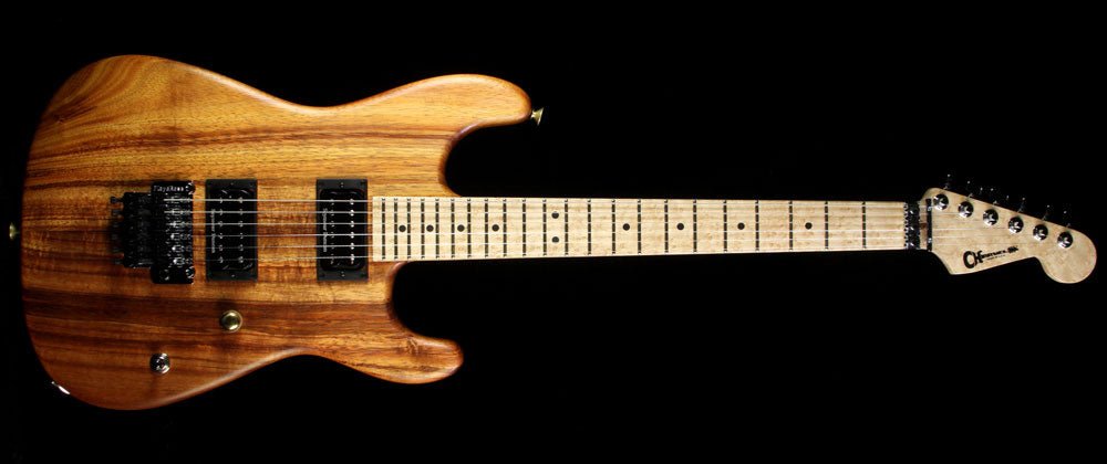 Charvel Custom Shop Exclusive San Dimas Koa Natural Series HH Electric Guitar Natural Oil — 2