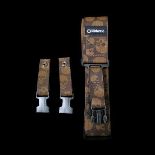 DiMarzio Cliplock Guitar Strap (Camo Skull)