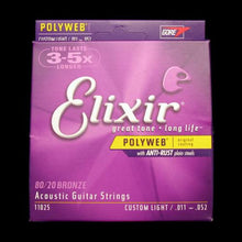 Elixir Polyweb Acoustic Strings (Custom Light 11-52)