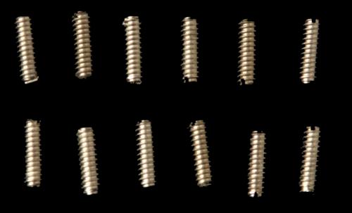 Fender Mexican Series Bass Saddle Height Adjustment Screws (Nickel)