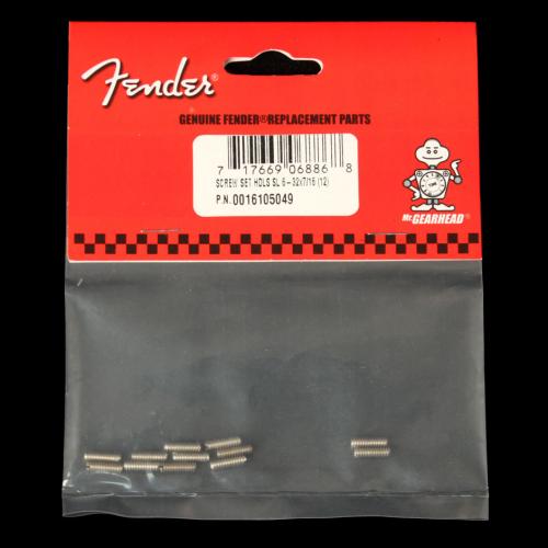Fender Mexican Series Bass Saddle Height Adjustment Screws (Nickel)