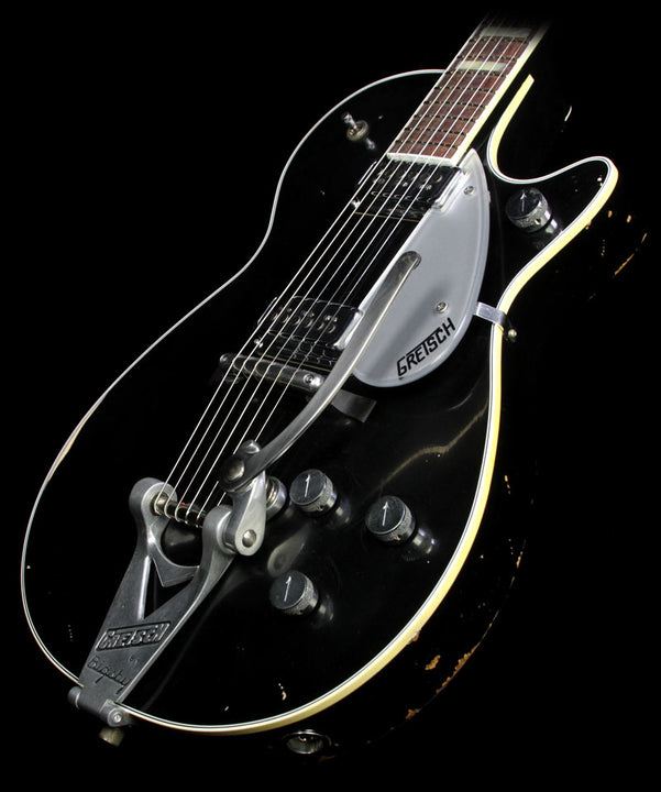 Gretsch Custom Shop Masterbuilt Stephen Stern '56 Duo Jet Heavy Relic Electric Guitar Black