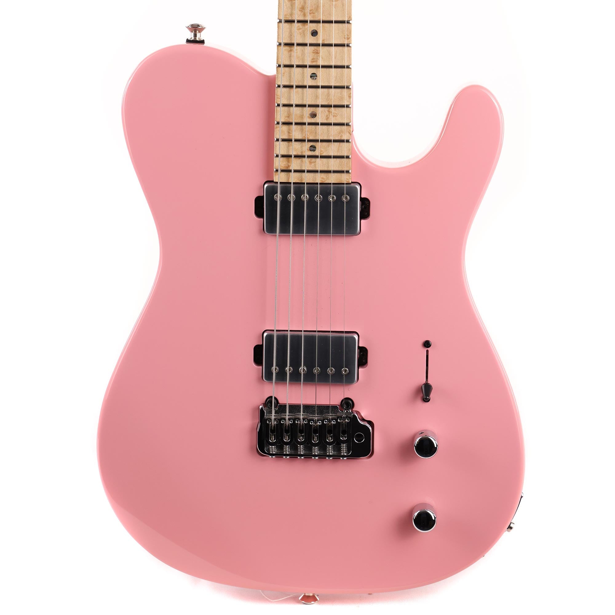 Kiesel Solo Pink with Birdseye Maple Fretboard Used | The Music Zoo