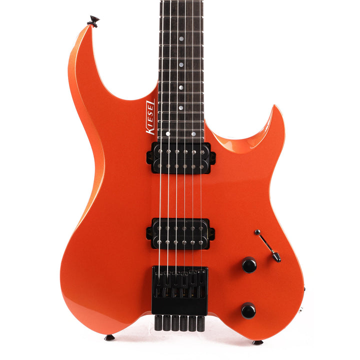 Kiesel Vader Headless Guitar Metallic Lambo Orange Used