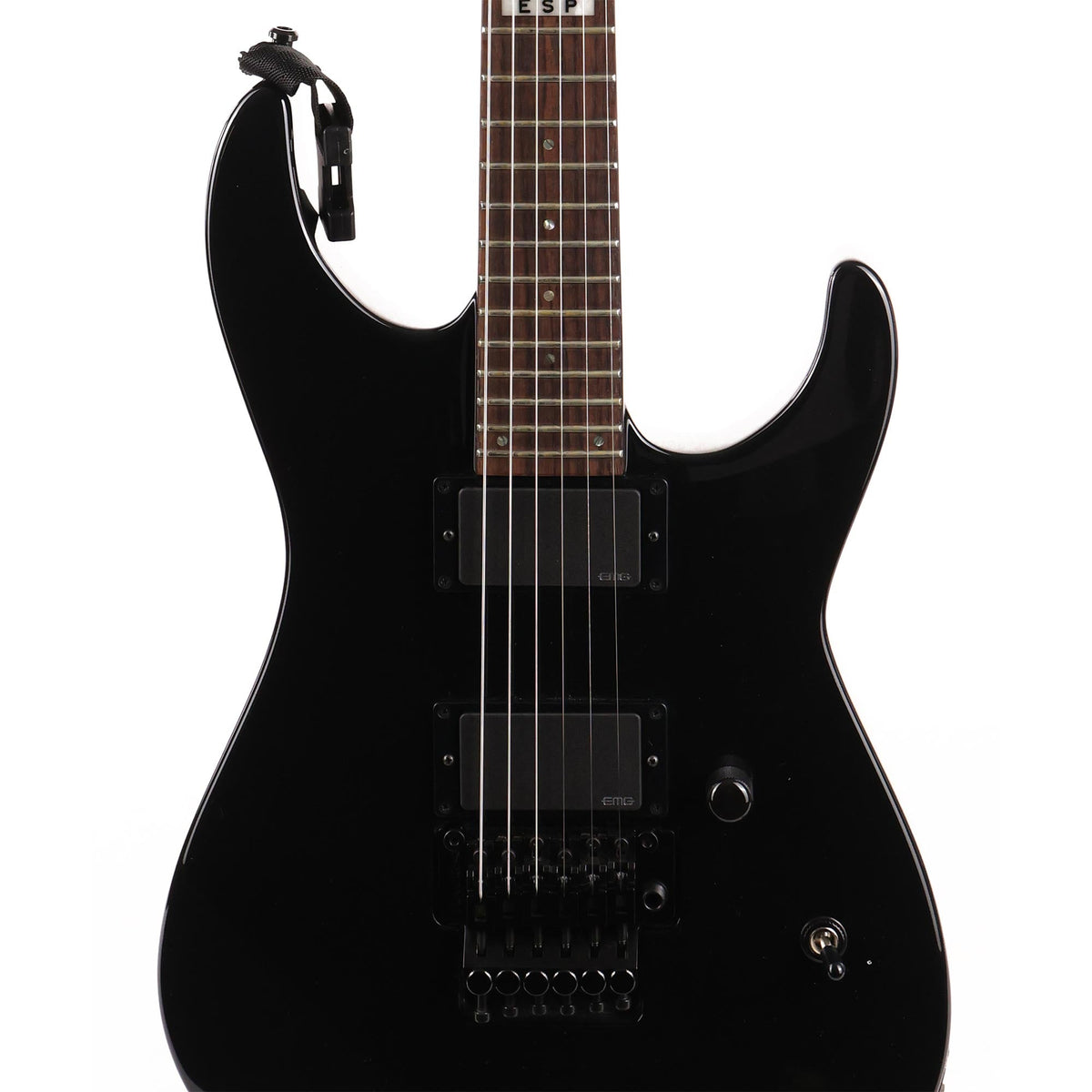 ESP E-II M-II Neck Thru Black Used — 6