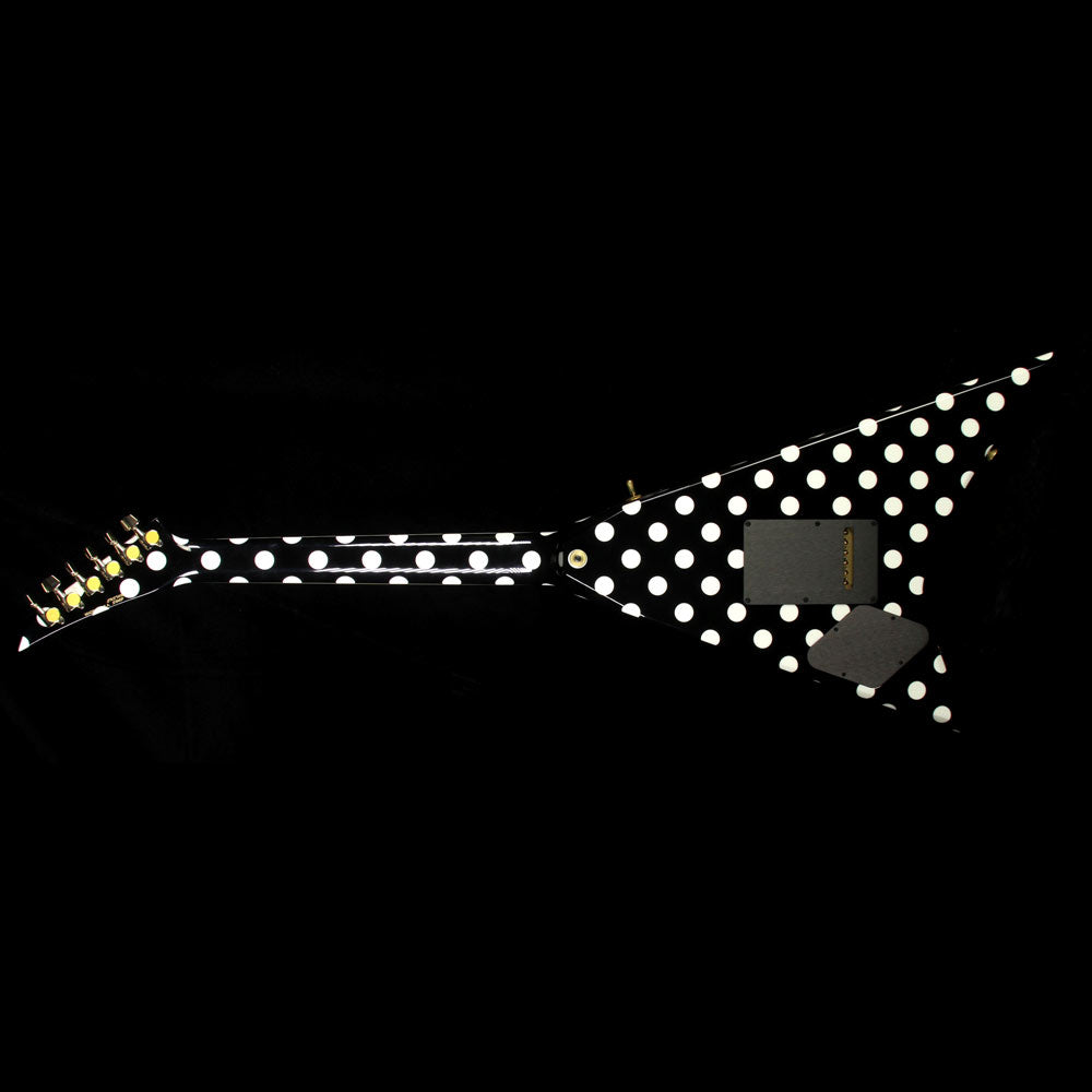 Jackson Custom Shop Music Zoo Exclusive Randy Rhoads RR 1.5 Electric Guitar Black with White Polka Dots — 3