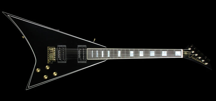 Jackson Custom Shop Exclusive Randy Rhoads RR 1.5 Electric Guitar Black with White Pinstripes