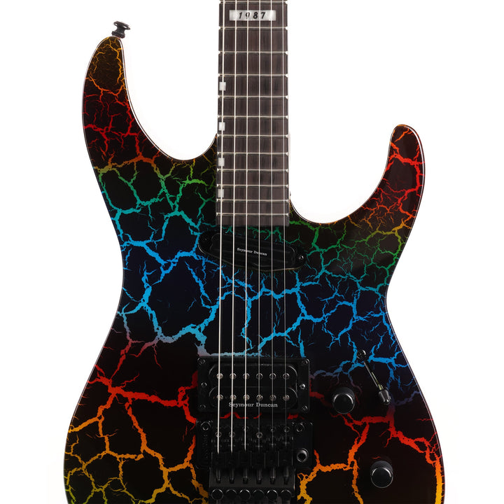 ESP LTD Mirage Deluxe '87 Limited Edition Rainbow Crackle 2021