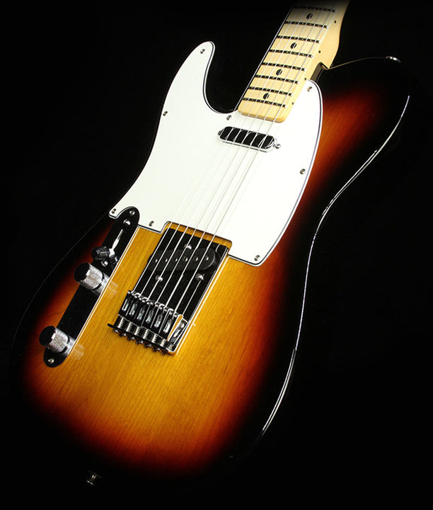 Used Fender Standard Left Handed Telecaster Electric Guitar Brown Sunburst