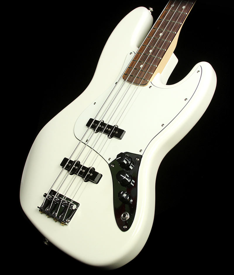 Used Fender Standard Jazz Bass Electric Bass Guitar Arctic White