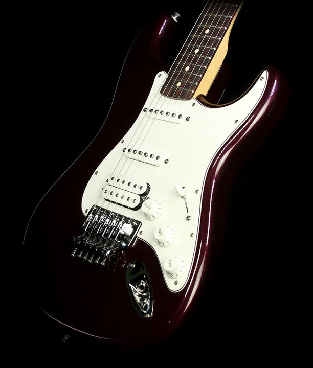 Used Fender Standard HSS Floyd Rose Stratocaster Electric Guitar Midnight Wine