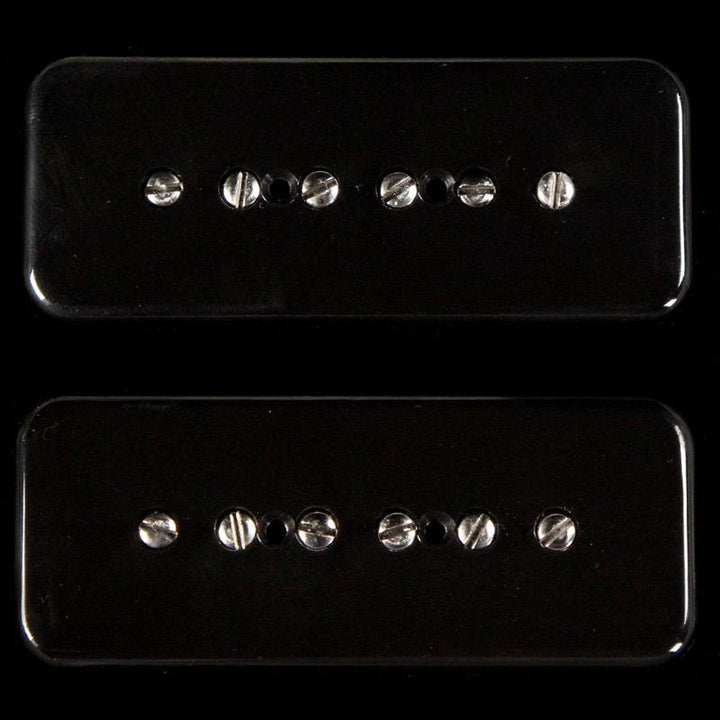 Lindy Fralin Hum-Cancelling P-90 Electric Guitar Pickup Set Soapbar Black Covers