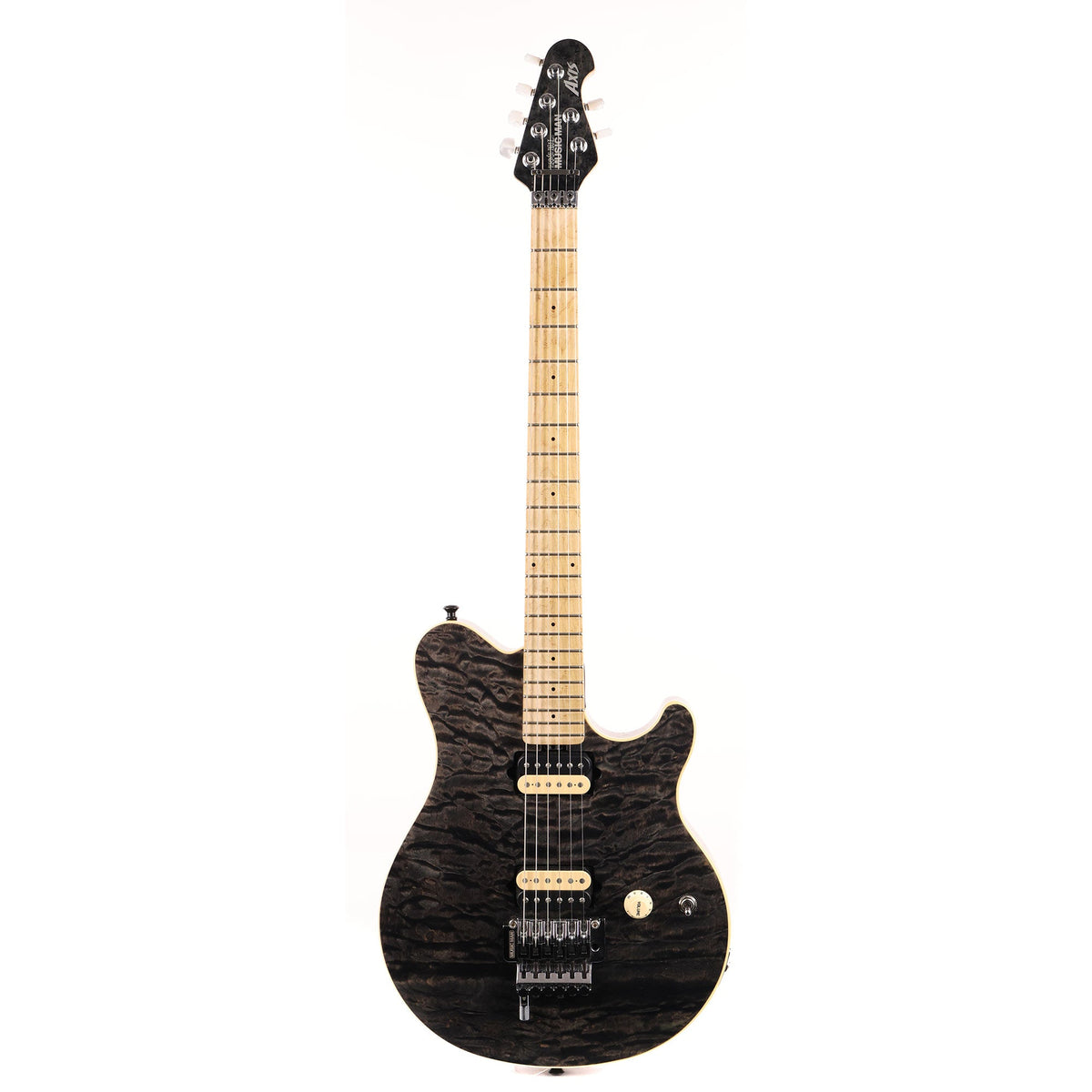Ernie Ball Music Man Axis Tribute Quilt Top Transparent Black 2011 — 2